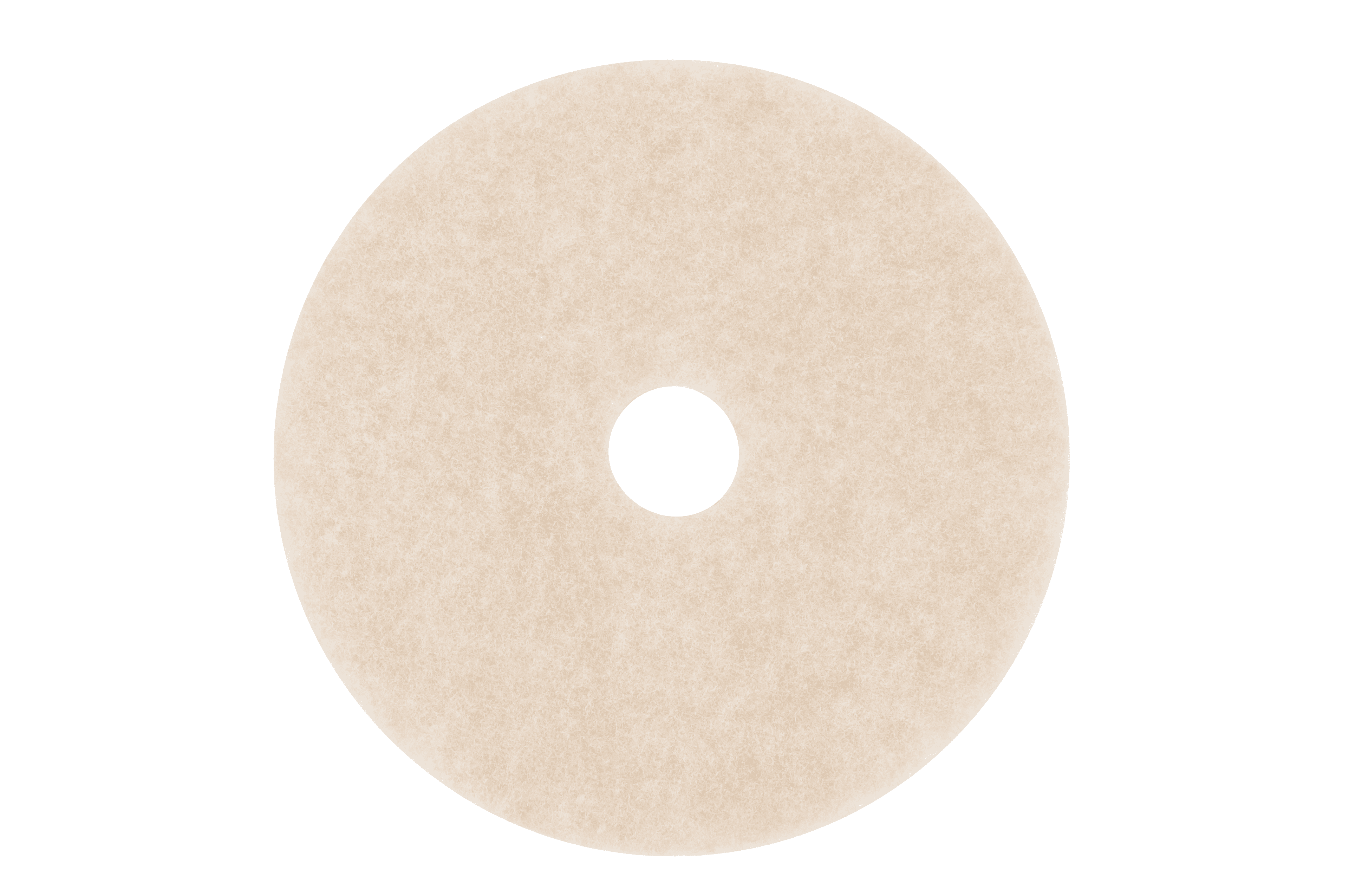 3M™ Scotch-Brite™ TopLine 3200 Burnishing Pad 20X1 IN White Non-Woven Polyester Fiber 1200-3000 RPM Center Hole 5/Case