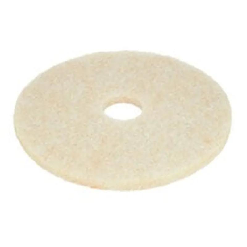 3M™ Scotch-Brite™ TopLine 3200 Burnishing Pad 20X1 IN White Non-Woven Polyester Fiber 1200-3000 RPM Center Hole 5/Case