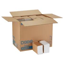 Dixie Basic Dispenser Napkins 13.5X7 IN White Paper 1PLY 1/6 Fold Refill 250 Count/Pack 40 Packs/Case 10000 Count/Case