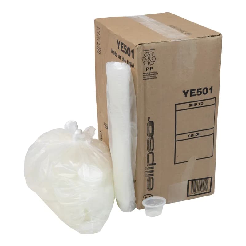 Souffle & Portion Cup Lid Combo 1 OZ PP Clear Oval 1000/Case