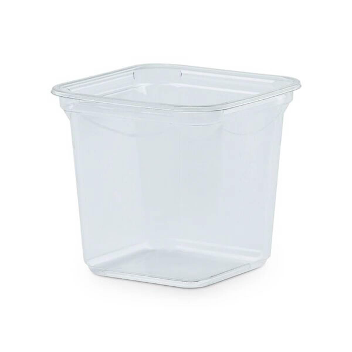 The BOTTLEBOX ® Deli Container Base 24 OZ RPET Clear Square 600/Case