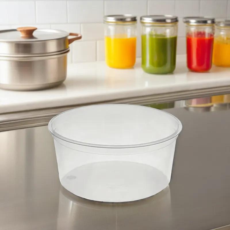 Deli Container Base 32 OZ PET Clear Round 300/Case
