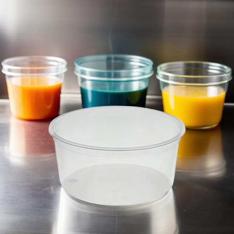 Deli Container Base 32 OZ PET Clear Round 300/Case