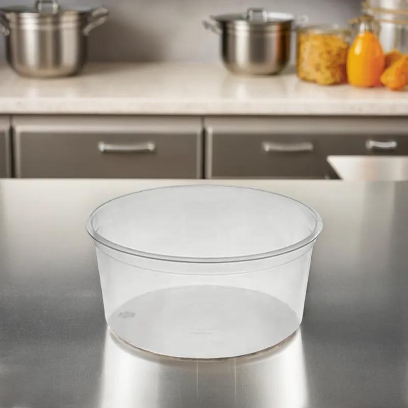 Deli Container Base 32 OZ PET Clear Round 300/Case