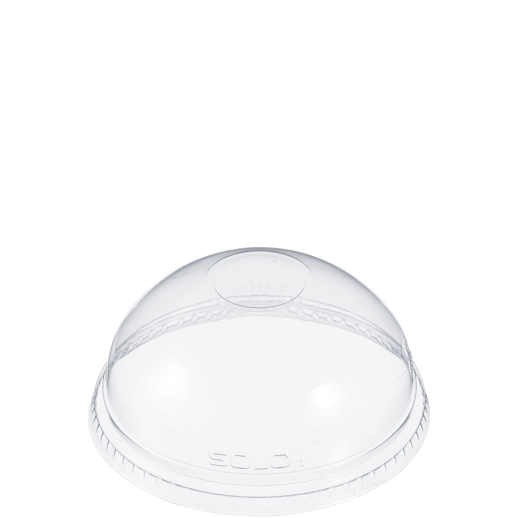 Dart® Lid Dome 3.993X1.849 IN PET Clear For 5.5-26 OZ Cold Cup No Hole Freezer Safe 100 Count/Pack 10 Packs/Case