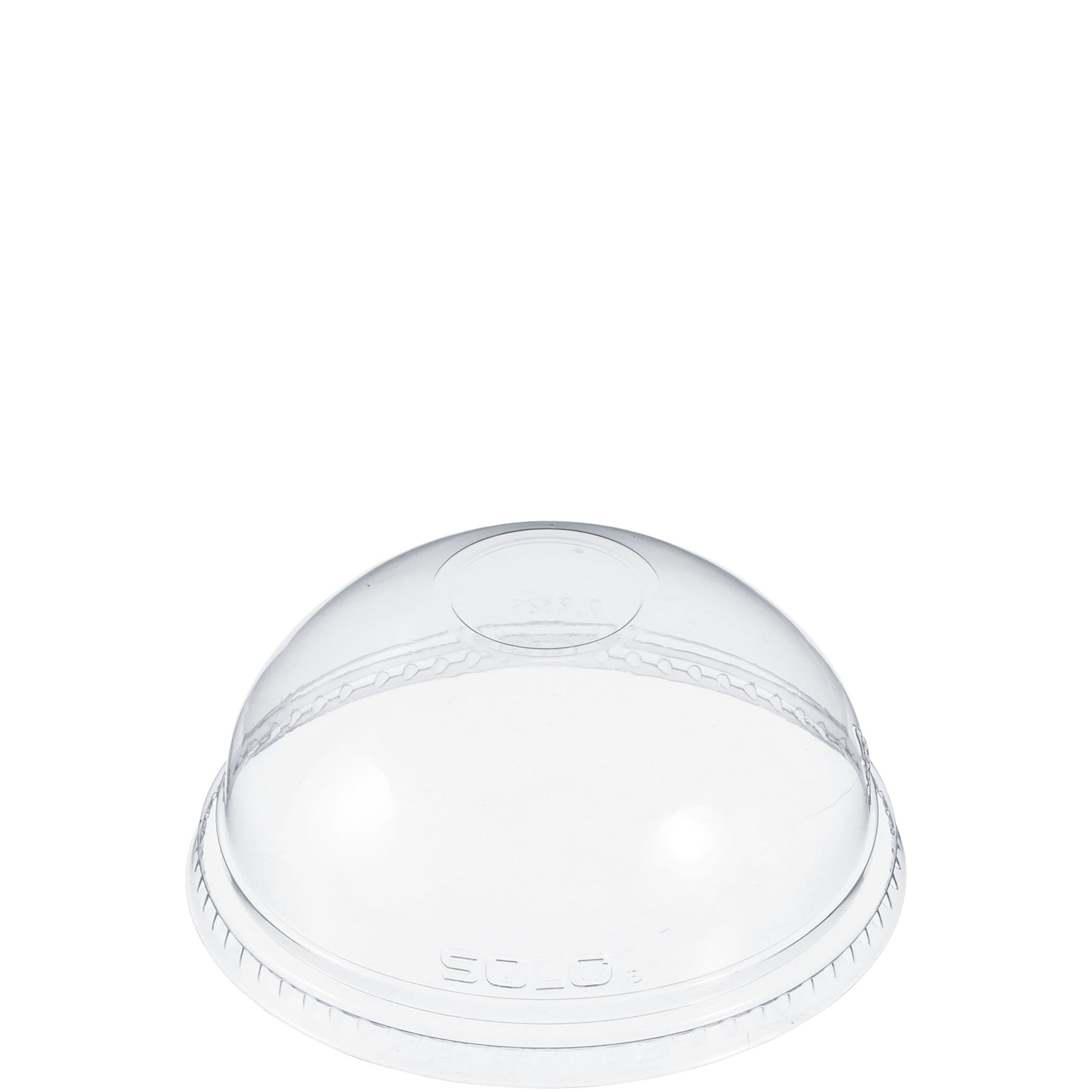 Dart® Lid Dome 3.993X1.849 IN PET Clear For 5.5-26 OZ Cold Cup No Hole Freezer Safe 100 Count/Pack 10 Packs/Case