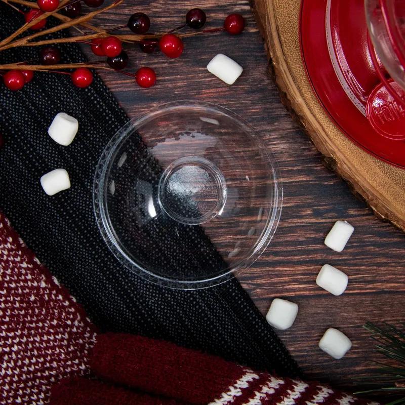 Dart® Lid Dome 3.993X1.849 IN PET Clear For 5.5-26 OZ Cold Cup No Hole Freezer Safe 100 Count/Pack 10 Packs/Case