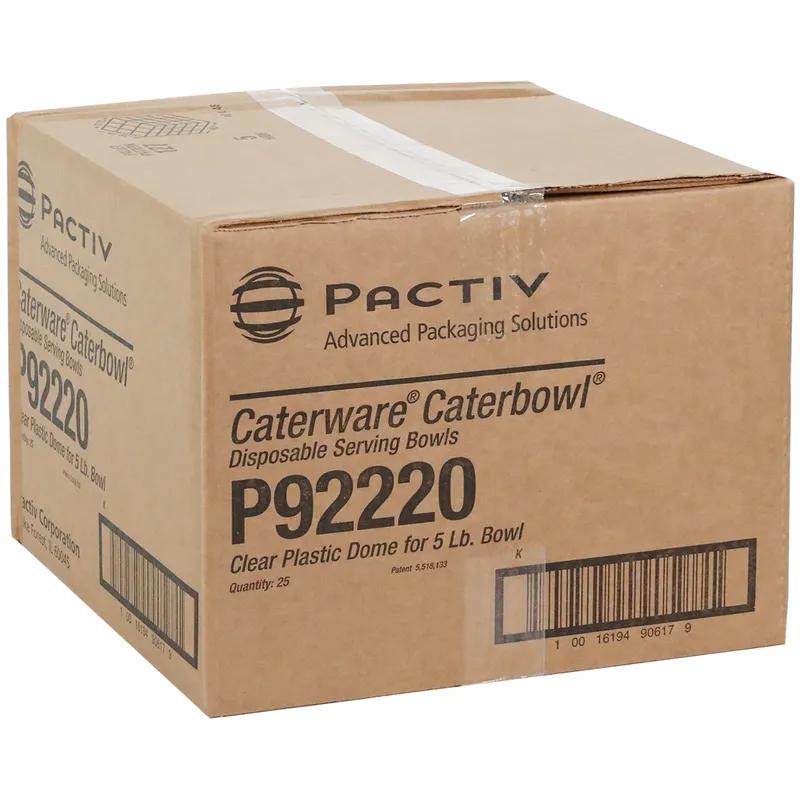 Lid Dome 12.5X2.4 IN 1 Compartment OPS Clear For 80 OZ Catering Bowl 25/Case