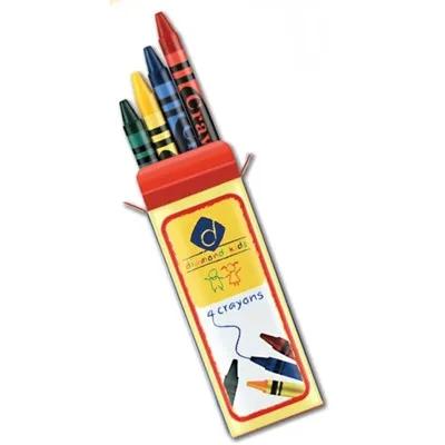 Kids Crayon Multicolor 4 Count/Pack 360 Packs/Case 1440 Count/Case