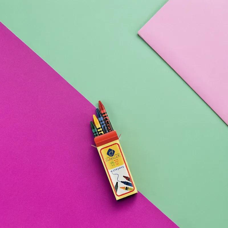 Kids Crayon Multicolor 4 Count/Pack 360 Packs/Case 1440 Count/Case