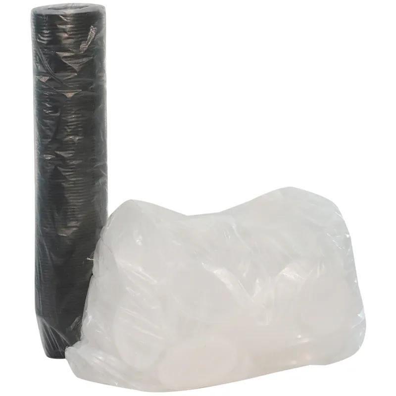 Souffle & Portion Cup Lid Combo 4 OZ PP Black Clear 500/Case