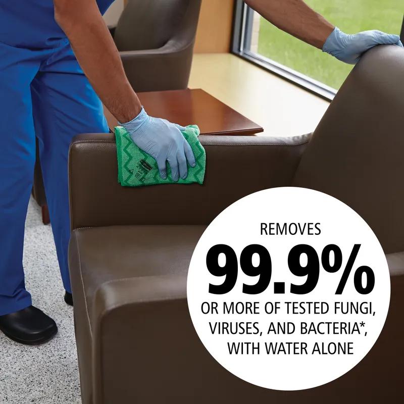 Hygen™ All Purpose Cleaning Cloth 16X16 IN Microfiber Green 1/Each