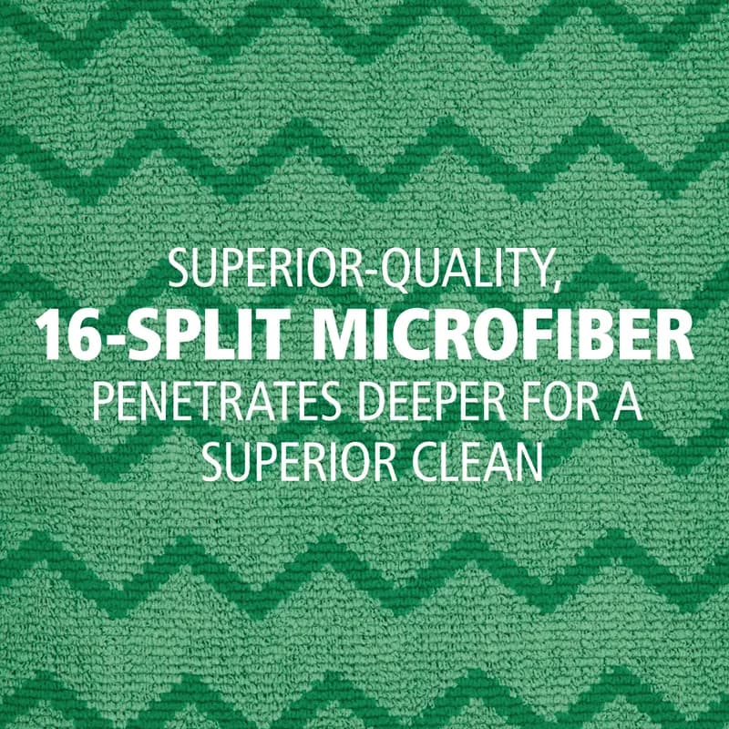 Hygen™ All Purpose Cleaning Cloth 16X16 IN Microfiber Green 1/Each
