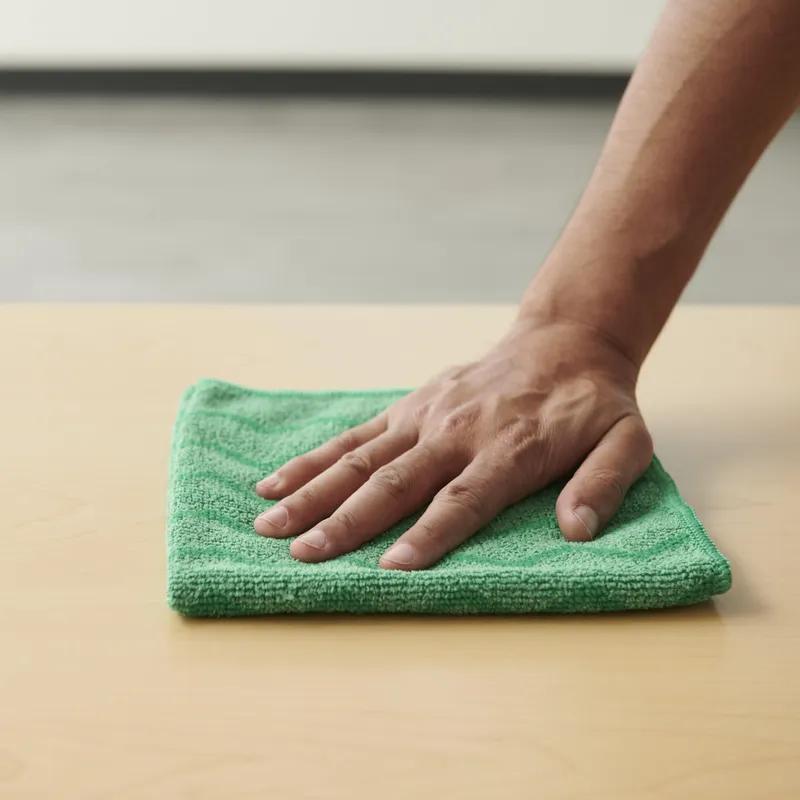 Hygen™ All Purpose Cleaning Cloth 16X16 IN Microfiber Green 1/Each