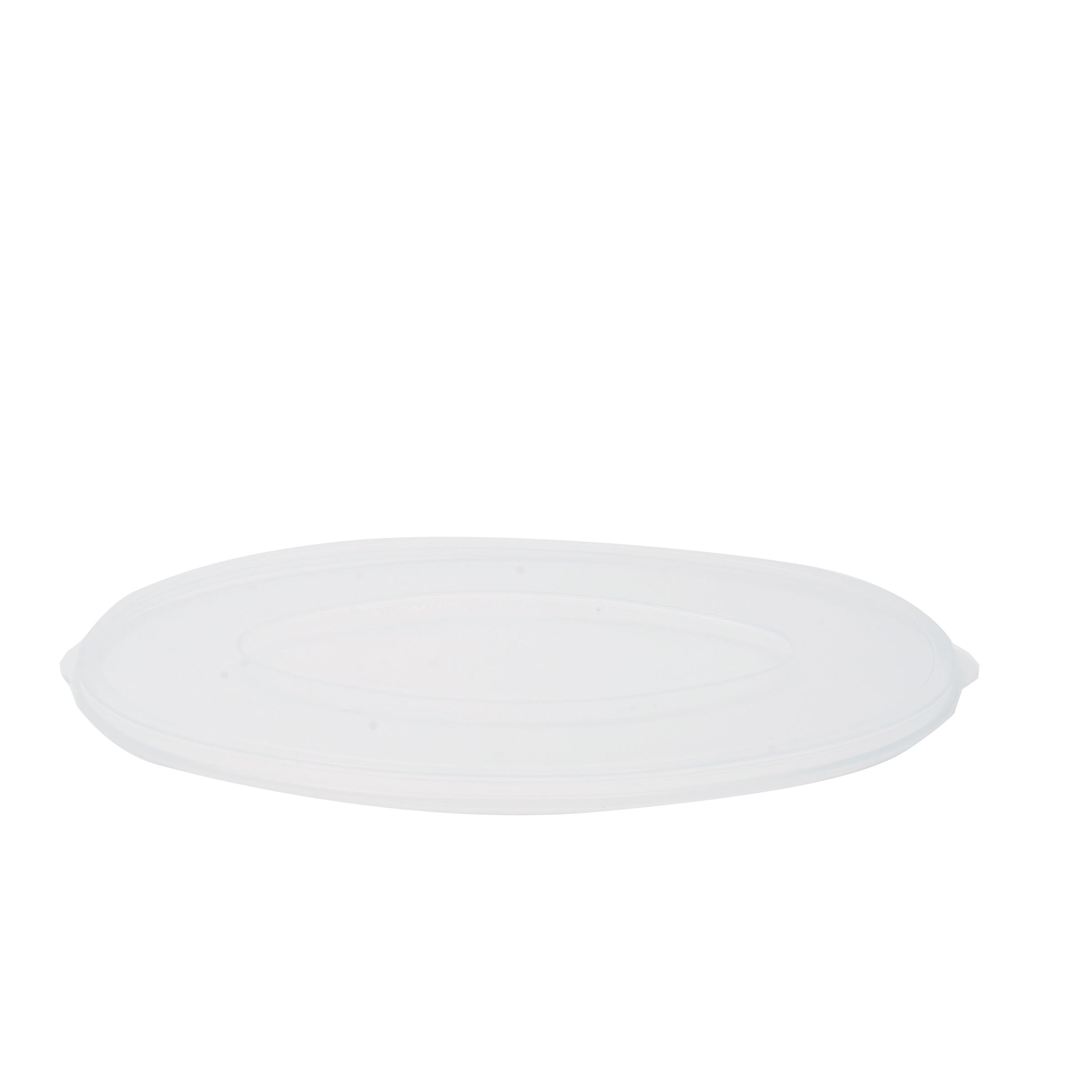 Lid Plastic Clear Oval For Bowl 50/Case