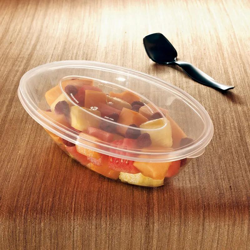 Lid Plastic Clear Oval For Bowl 50/Case