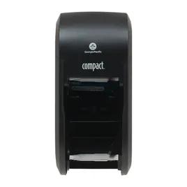 Compact® Toilet Paper Dispenser 5X5.375 IN Wall Mount Black 2-Roll Coreless Vertical High Capacity 1/Each