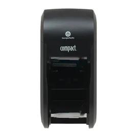 Compact® Toilet Paper Dispenser 5X5.375 IN Wall Mount Black 2-Roll Coreless Vertical High Capacity 1/Each