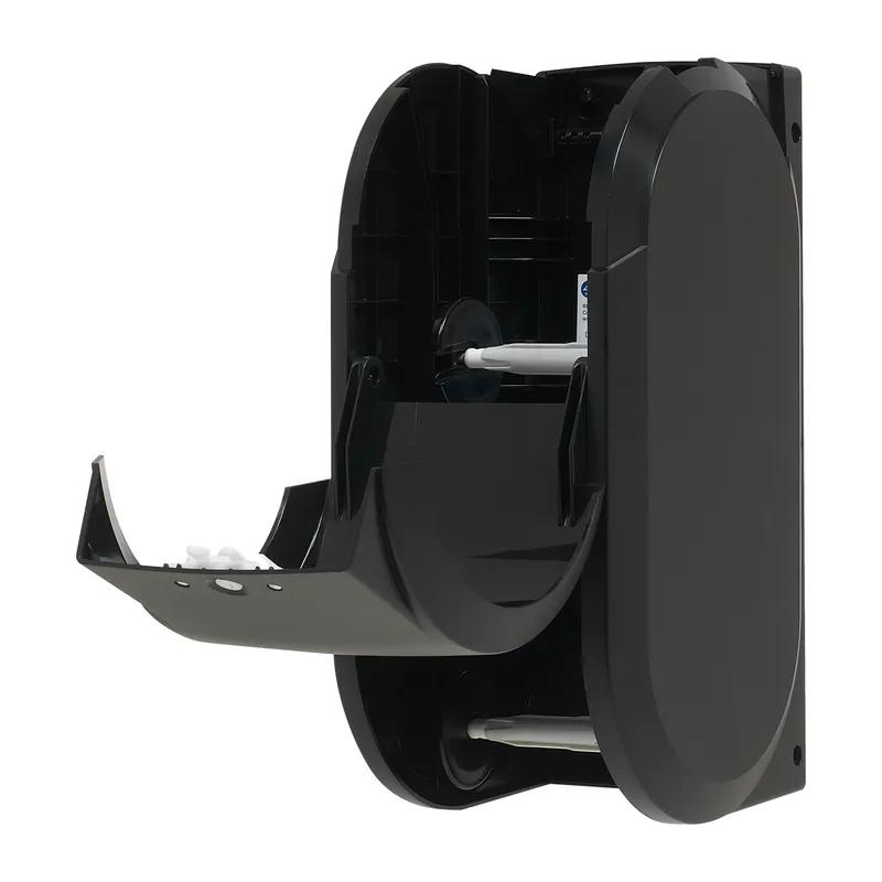 Compact® Toilet Paper Dispenser 5X5.375 IN Wall Mount Black 2-Roll Coreless Vertical High Capacity 1/Each