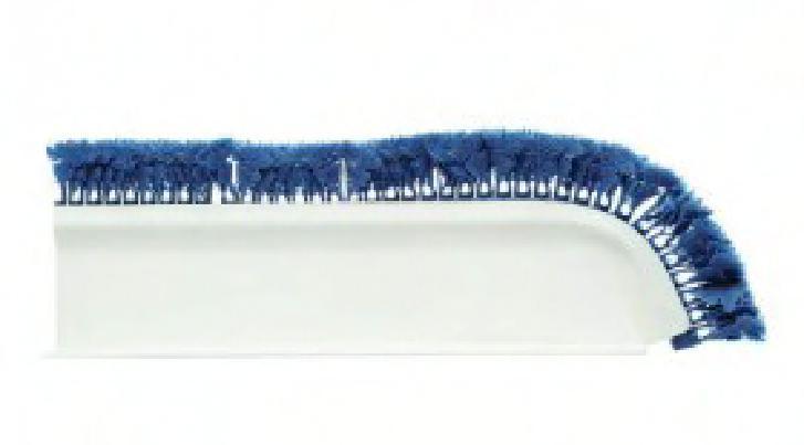 Divider 30X3.5 IN Plastic White Angled With Royal Blue Parsley 1/Each