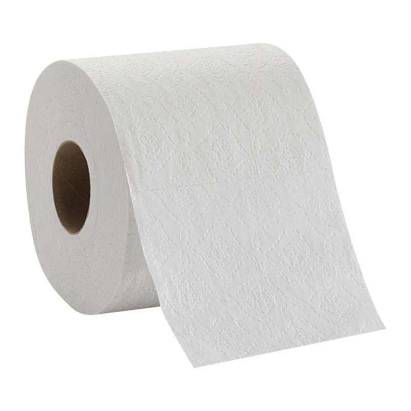 Pacific Blue Toilet Paper & Tissue Roll 4X3.8 IN 1PLY White Embossed Standard EPA Indicator 80/Case