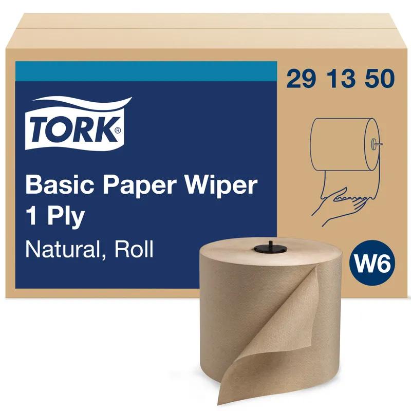 Tork Basic Roll Paper Wiper W6 7.6811IN X1150FT Kraft Refill Basic 9.055IN Roll 1.457IN Core Diameter 4 Rolls/Case