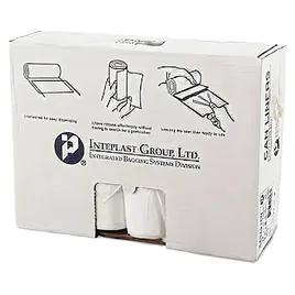 Can Liner 40X48 IN 40-45 GAL Natural HDPE 16MIC Star Seal Roll 25 Count/Pack 10 Packs/Case 250 Count/Case