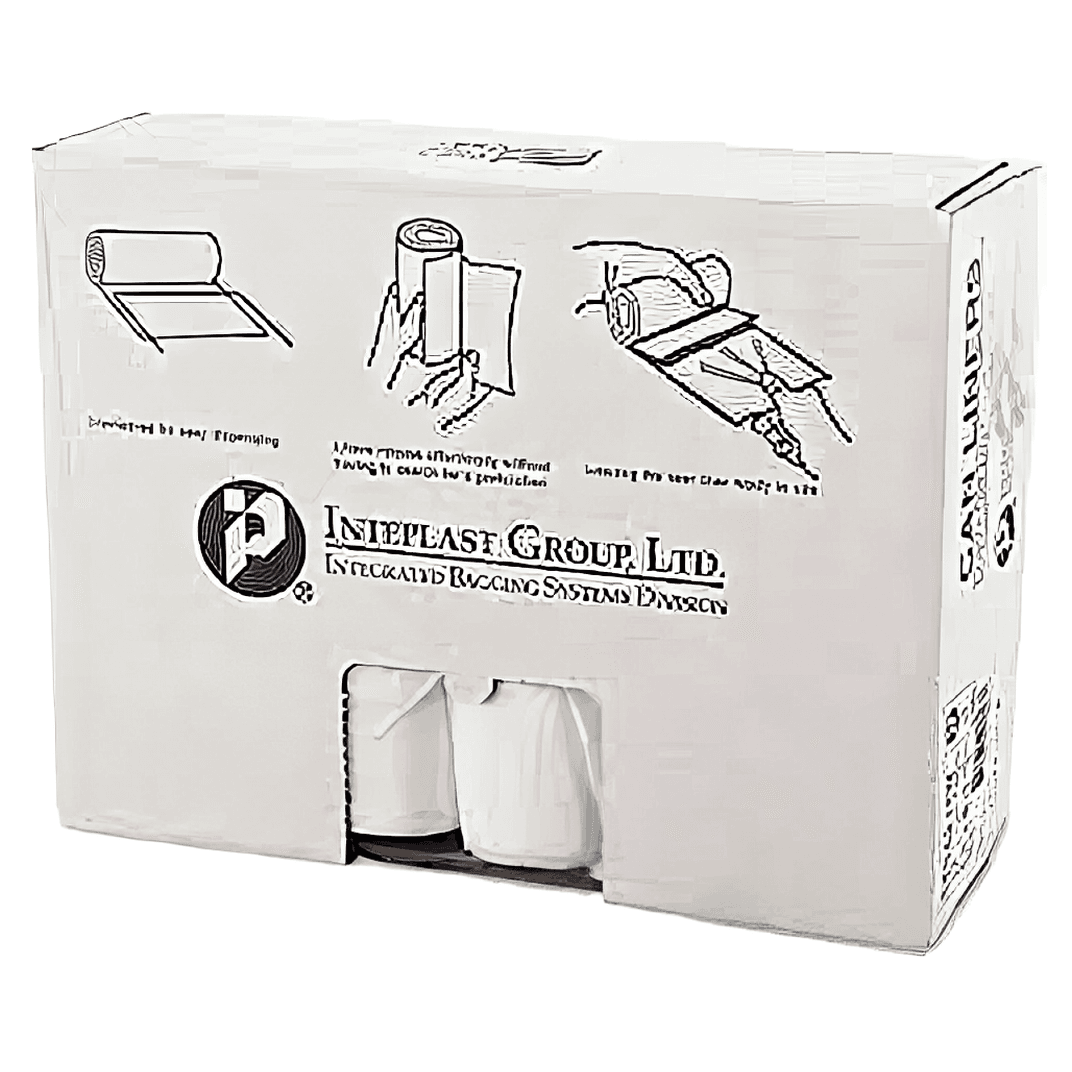 Can Liner 40X48 IN 40-45 GAL Natural HDPE 16MIC Star Seal Roll 25 Count/Pack 10 Packs/Case 250 Count/Case