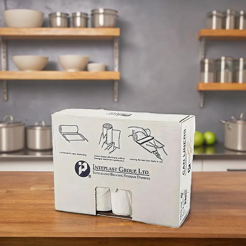 Can Liner 40X48 IN 40-45 GAL Natural HDPE 16MIC Star Seal Roll 25 Count/Pack 10 Packs/Case 250 Count/Case