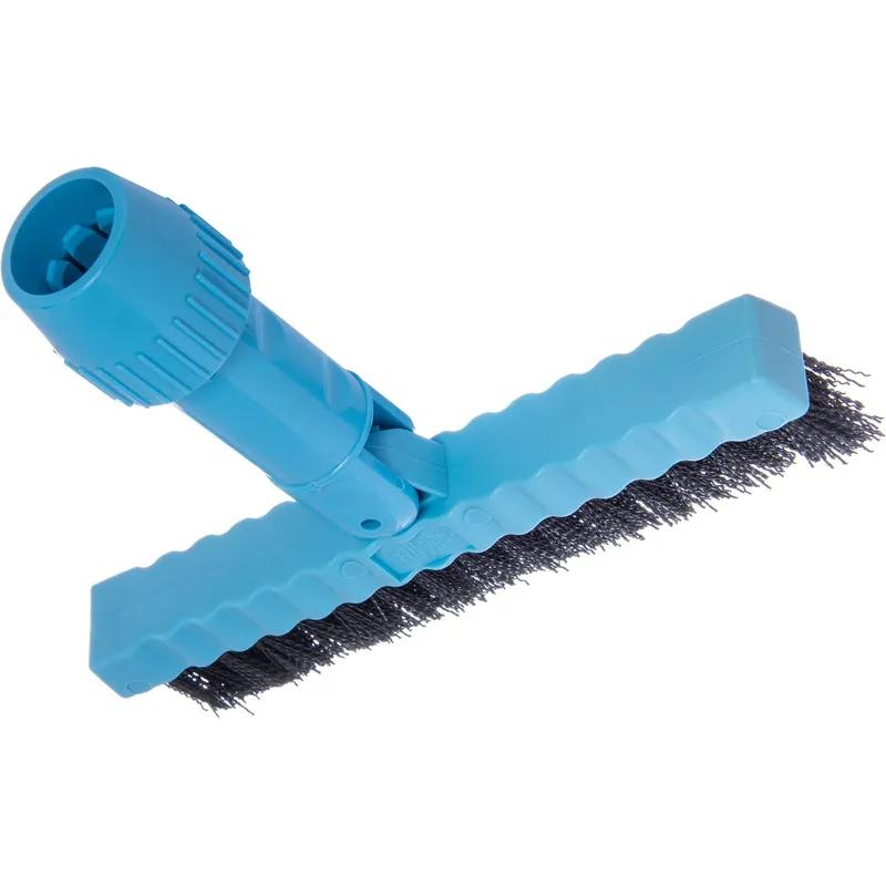 Carlisle Foodservice Products® Flo-Pac® Grout & Tile Brush 7.5 IN Plastic Nylon Blue Pivoting 1/Each