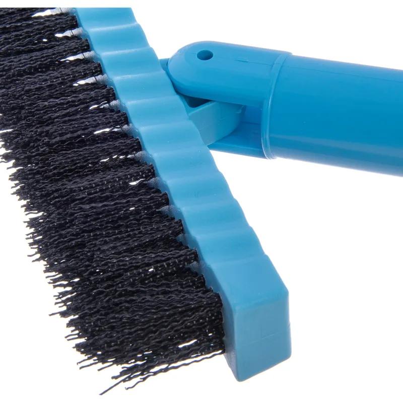 Carlisle Foodservice Products® Flo-Pac® Grout & Tile Brush 7.5 IN Plastic Nylon Blue Pivoting 1/Each