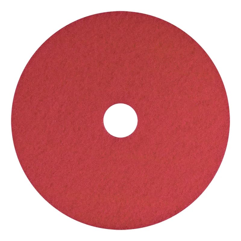 Buffing Pad 15 IN Red Polyester Fiber 5/Case