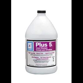 Plus-5® Banana Carpet Shampoo 1 GAL Heavy Duty Alkaline Liquid Concentrate High Foam Drying Agents Anti-Static 4/Case