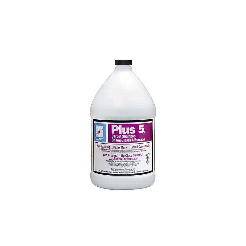 Plus-5® Banana Carpet Shampoo 1 GAL Heavy Duty Alkaline Liquid Concentrate High Foam Drying Agents Anti-Static 4/Case