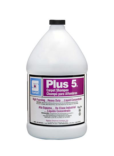 Plus-5® Banana Carpet Shampoo 1 GAL Heavy Duty Alkaline Liquid Concentrate High Foam Drying Agents Anti-Static 4/Case