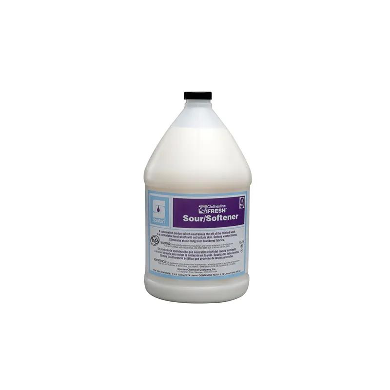 Clothesline Fresh® Sour/Softener 9 Mild Scent Laundry Sour & Softener 1 GAL Acidic Liquid 4/Case