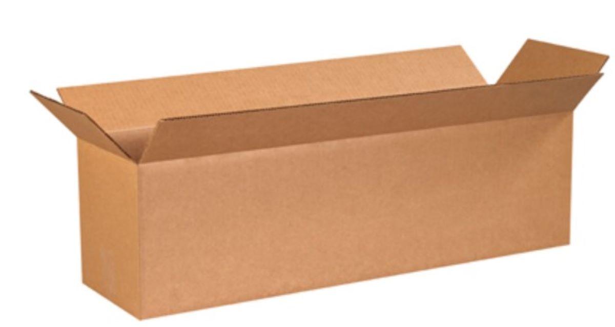 Regular Slotted Container (RSC) 28X8X8 IN Corrugated Cardboard Long 1/Each