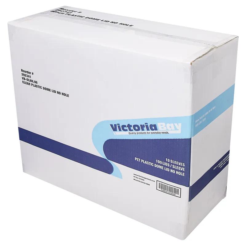 Victoria Bay Lid Dome Plastic For Cup No Hole 1000/Case