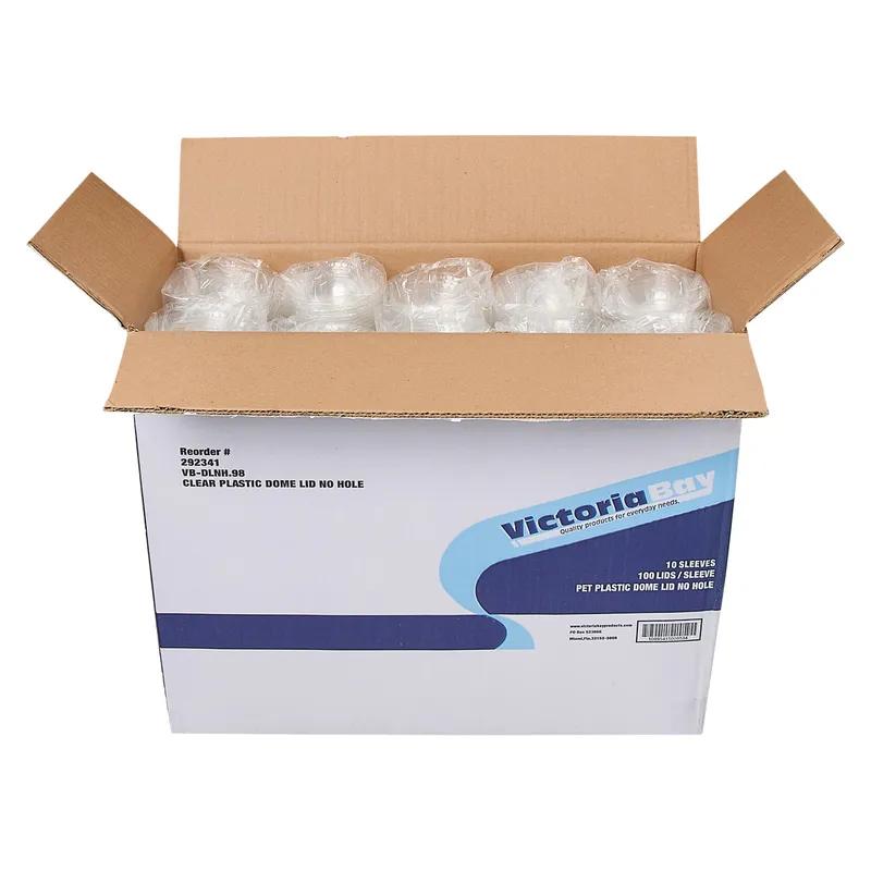 Victoria Bay Lid Dome Plastic For Cup No Hole 1000/Case