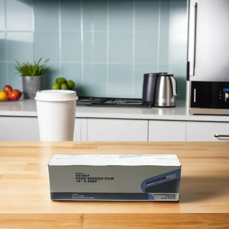 Victoria Bay Cling Film Roll 18IN X3000FT Plastic Clear 1/Roll