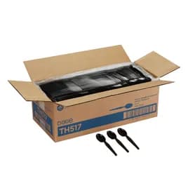 Dixie® Teaspoon PS Black Heavyweight 1000/Case