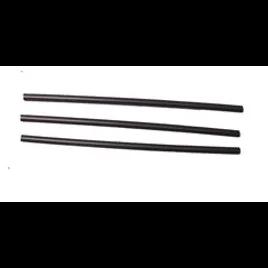 Cocktail Straw 0.152X7.75 IN Plastic Black Unwrapped Slim 5000/Case