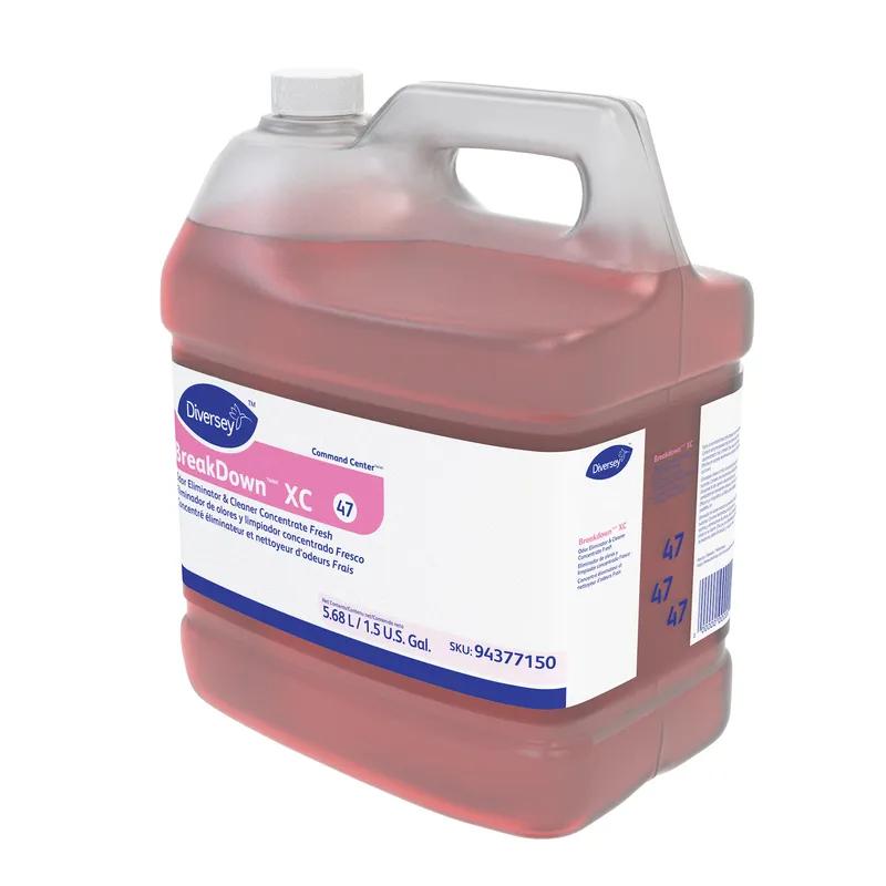 BreakDown XC Odor Eliminator Fresh Scent Red Liquid Concentrate 1.5 GAL For Command Center Dispenser 2/Case