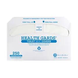 Health Gards® Toilet Seat Cover White Half-Fold 2500/Case