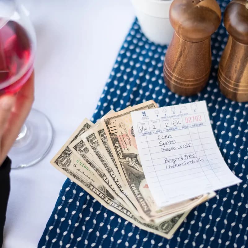 Guest Check 5.438X3.313 IN Green 1-Part 100 Count/Pack 100 Count/Case