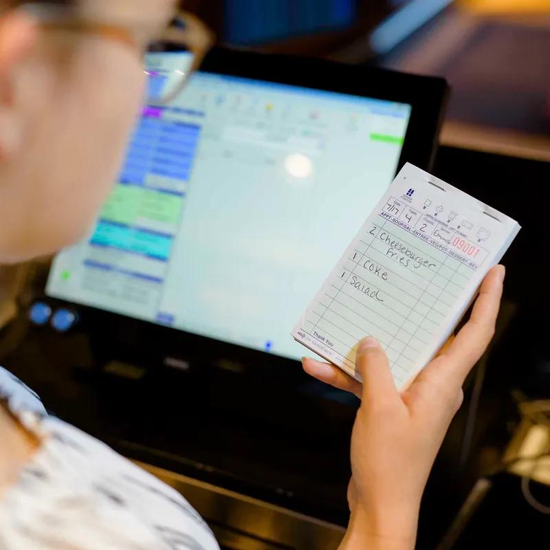 Guest Check 5.438X3.313 IN Green 1-Part 100 Count/Pack 100 Count/Case