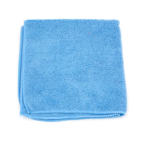 MicroWorks® Dust Cloth 16X16 IN Microfiber Blue Reusable 12/Pack
