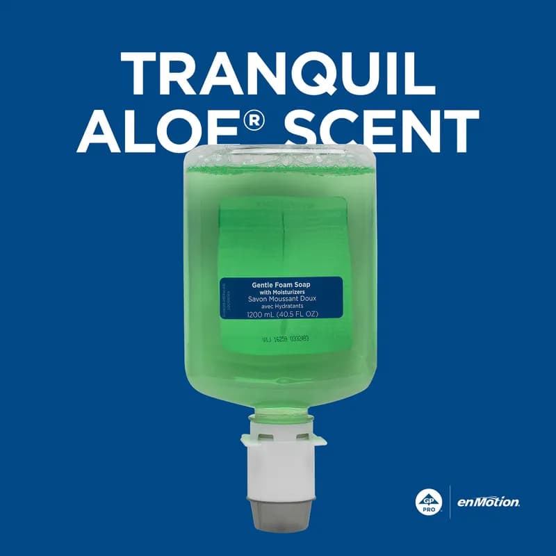 enMotion® Hand Soap Foam 1200 mL Tranquil Aloe Green Moisturizing 2/Case