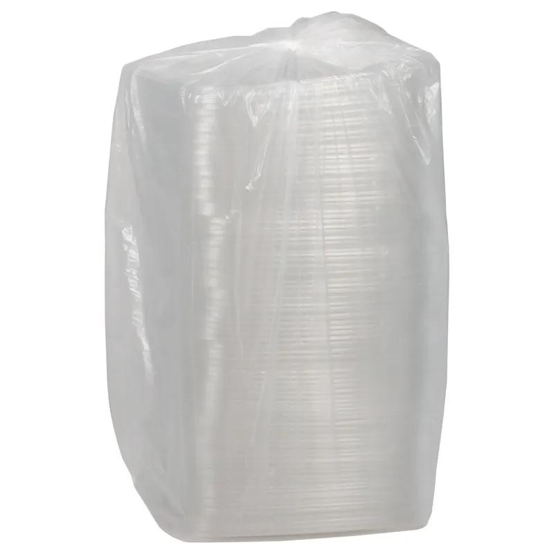 Lid Flat 7.5X6.5X0.188 IN 1 Compartment OPS Clear Rectangle For 24-32 OZ Deli Container 504/Case