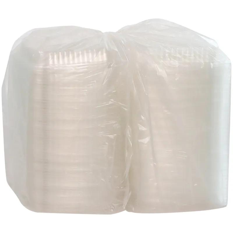 Lid Dome 7.5X6.5X1 IN 1 Compartment OPS Clear Rectangle For 24-32 OZ Deli Container 500/Case
